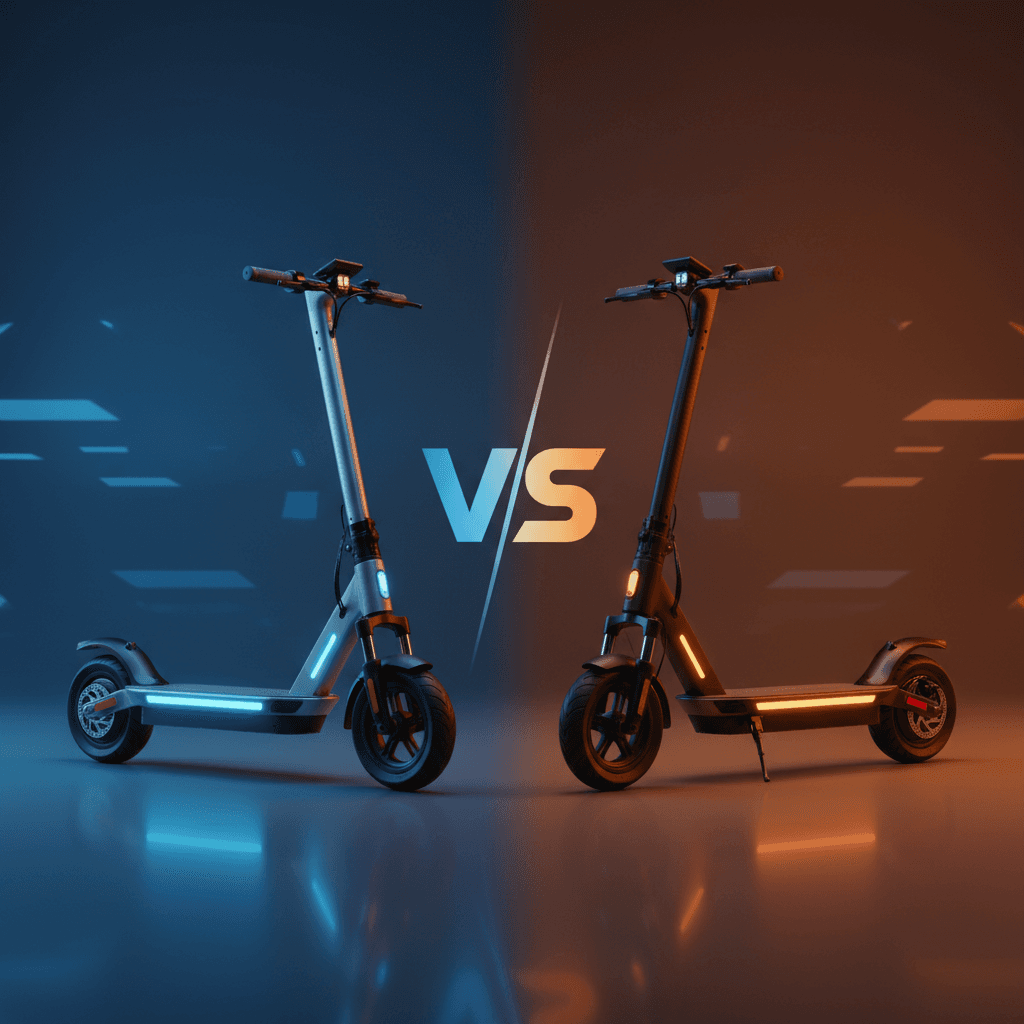 Xiaomi та Kugoo електросамокати поруч